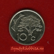 10 центов 2002 года Намибия